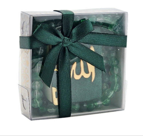 2 Piece Mini Quran, Tasbih Gift Set