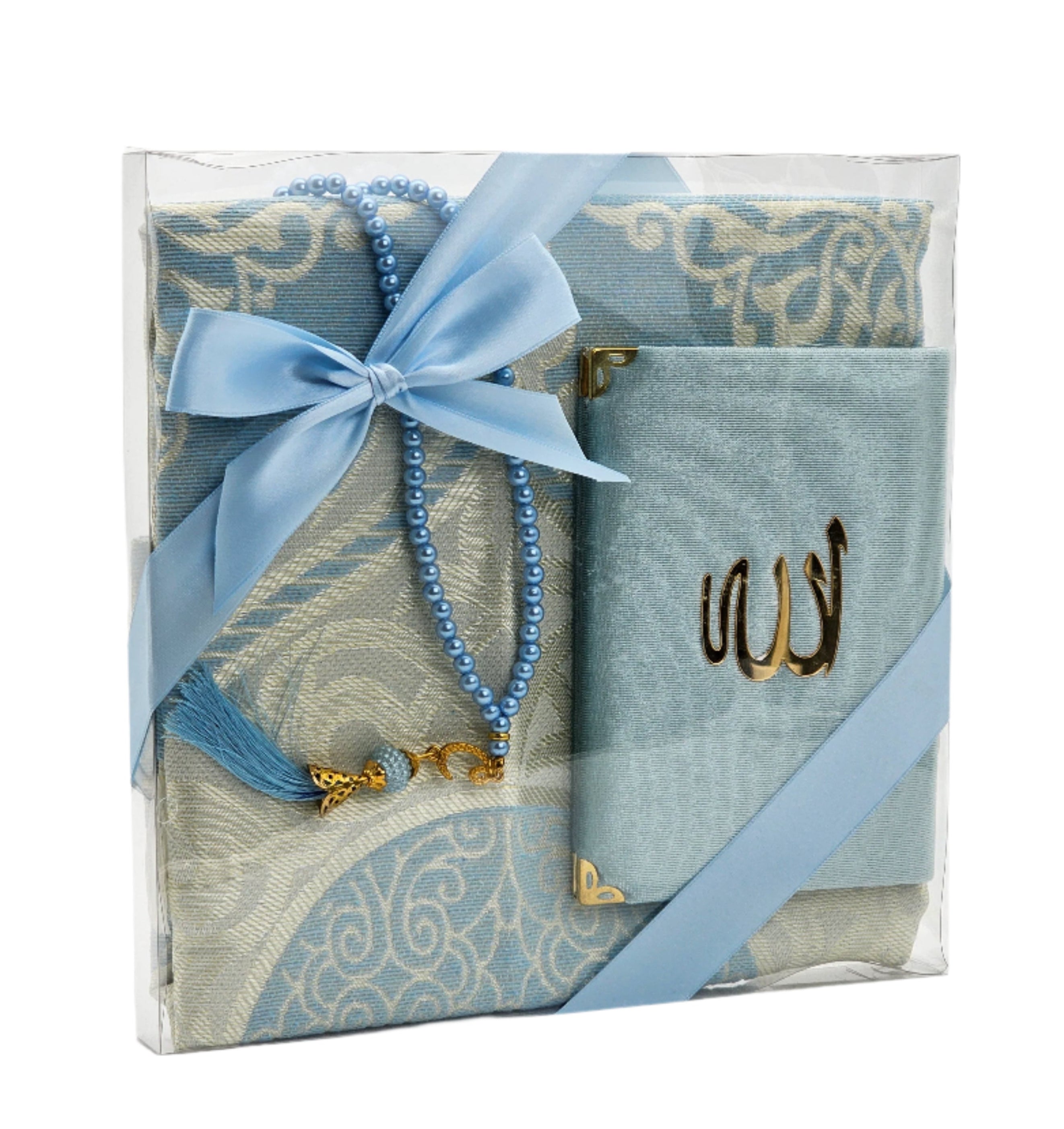 3 Piece Panj Surah, Prayer Mat, Tasbih Gift Set
