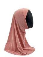 Girls All in One Mosque Hijab Easy Wear Slip On Scarf