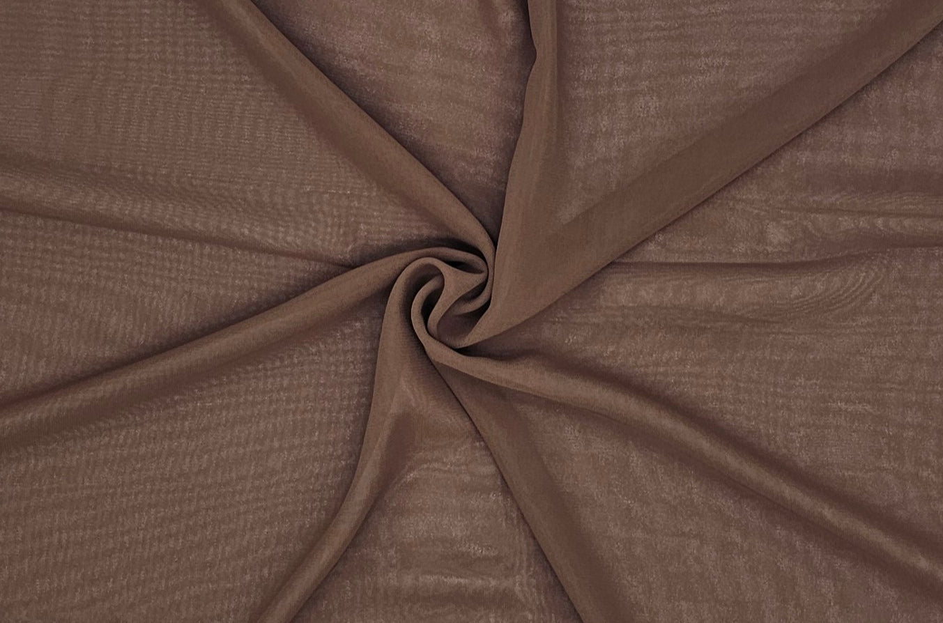 Chiffon Single Layer Double Stitched Scarf