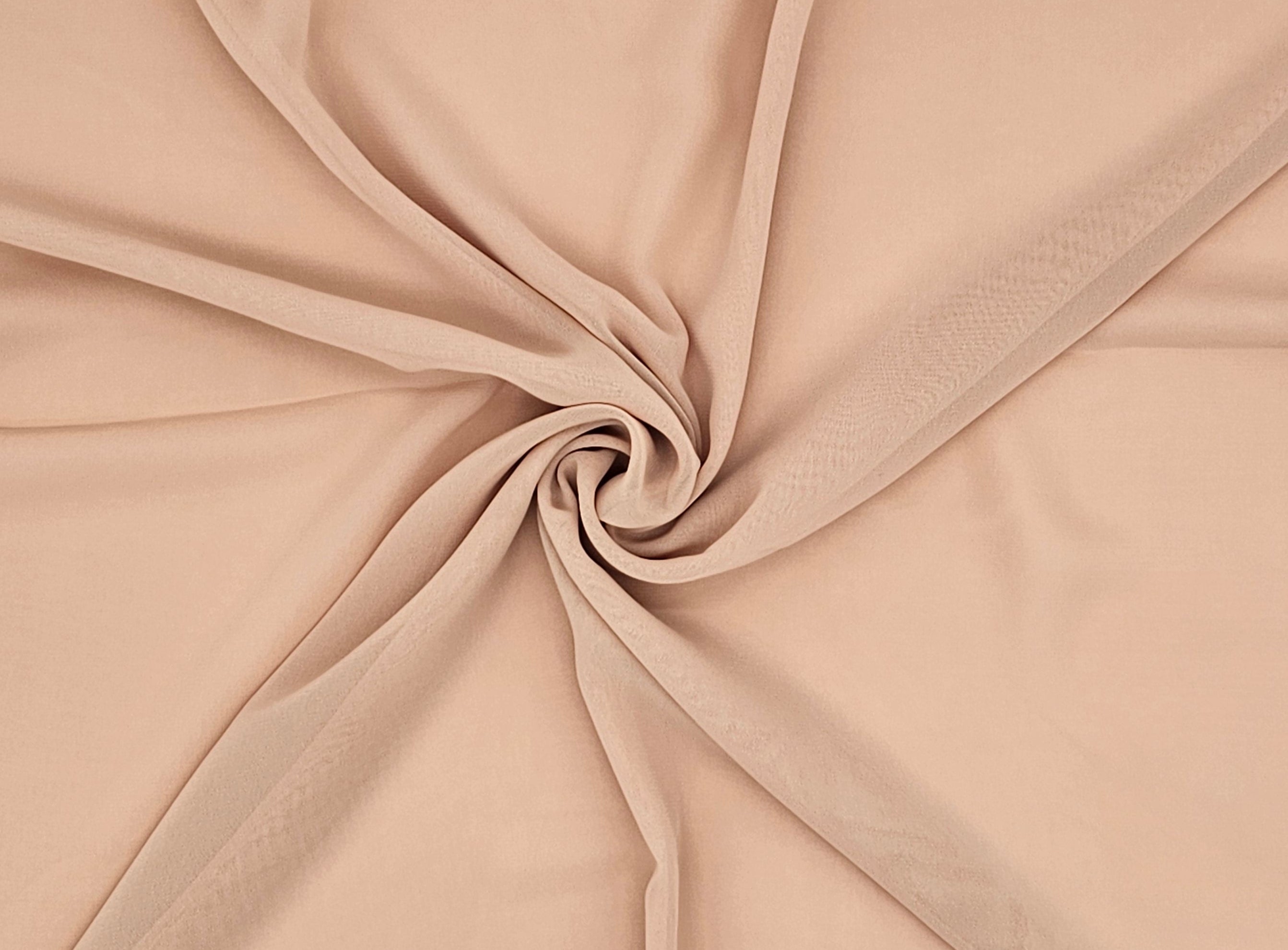Chiffon Single Layer Double Stitched Scarf