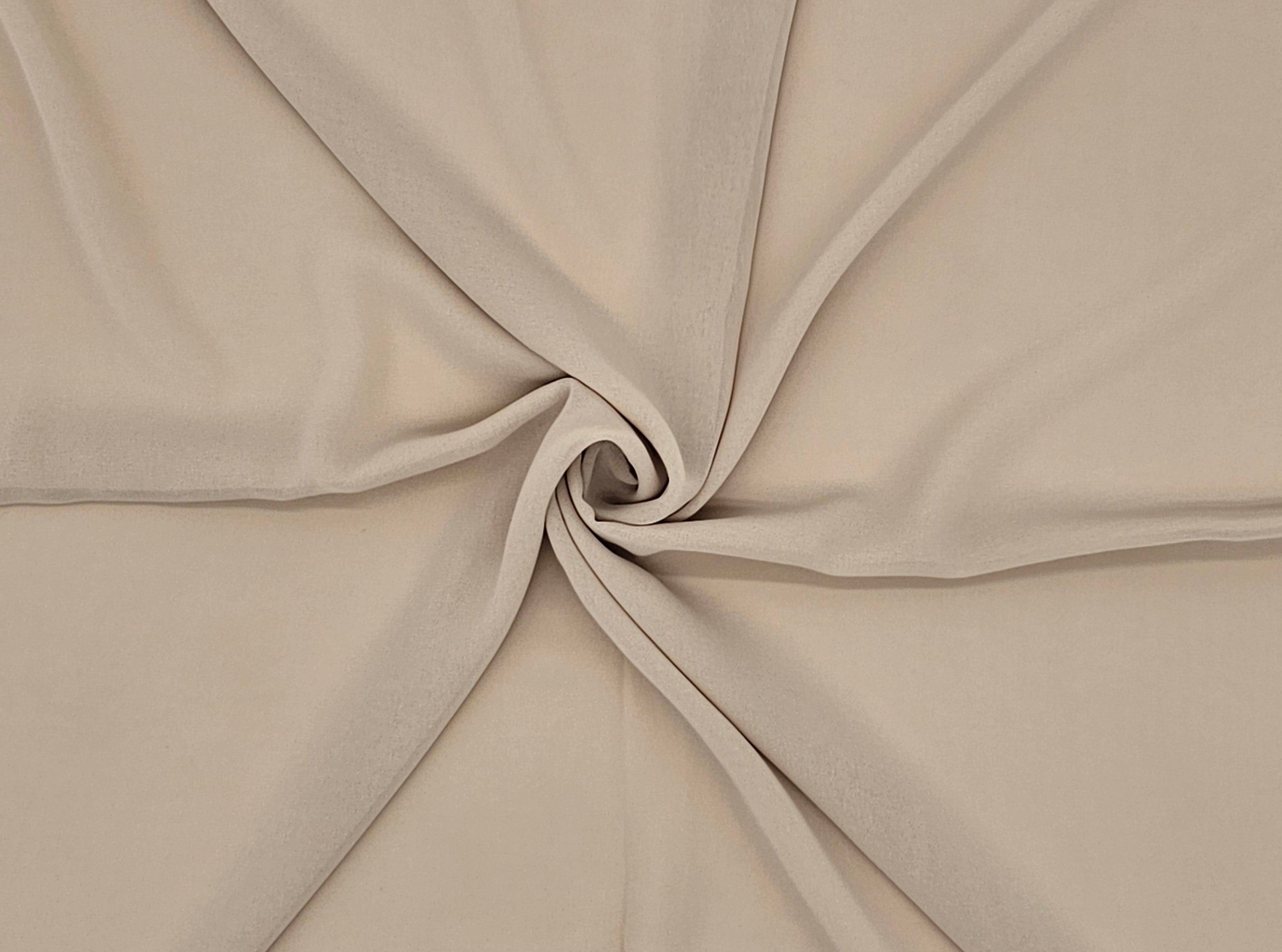 Chiffon Single Layer Double Stitched Scarf