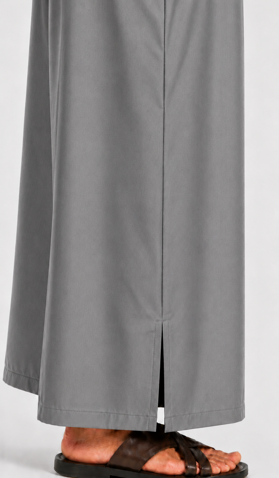 Half Sleeves Moroccan Thobes For Men -Dark Grey