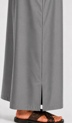 Half Sleeves Moroccan Thobes For Men -Dark Grey