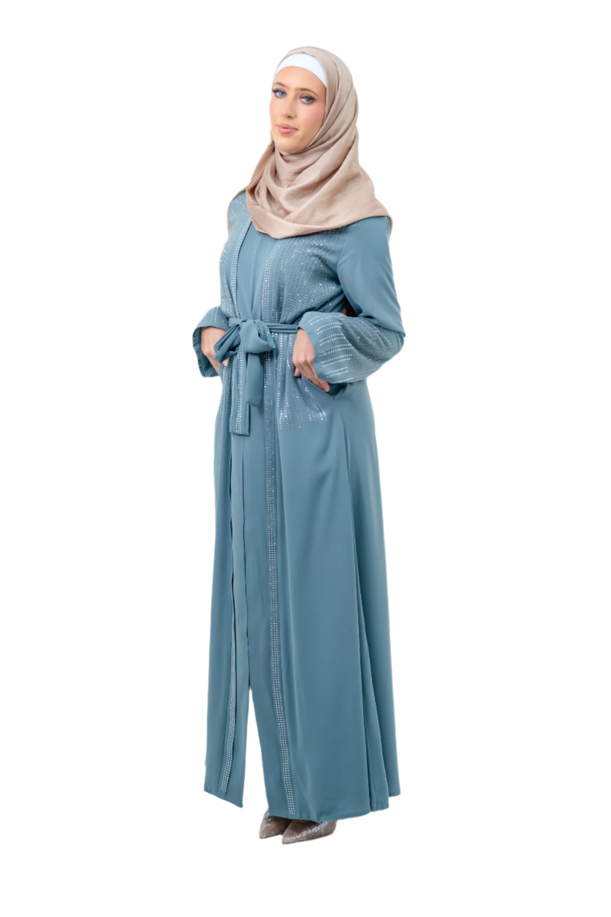 Pink Diamond Detail Abaya