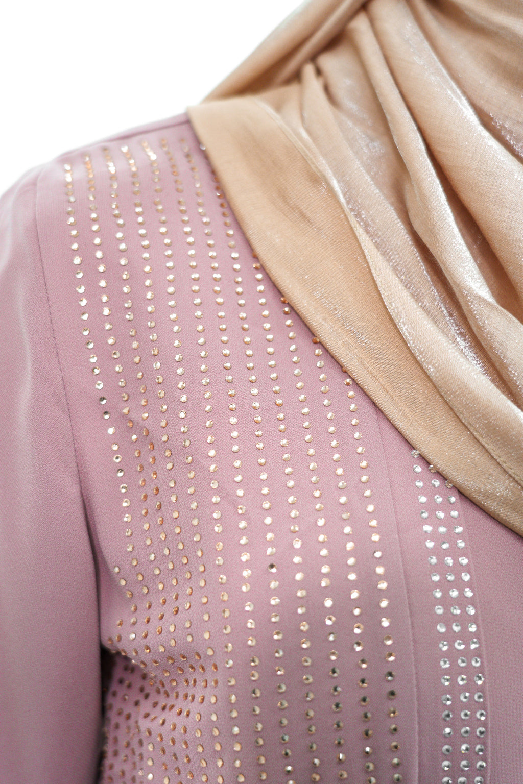 Pink Diamond Detail Abaya