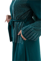 Pink Diamond Detail Abaya
