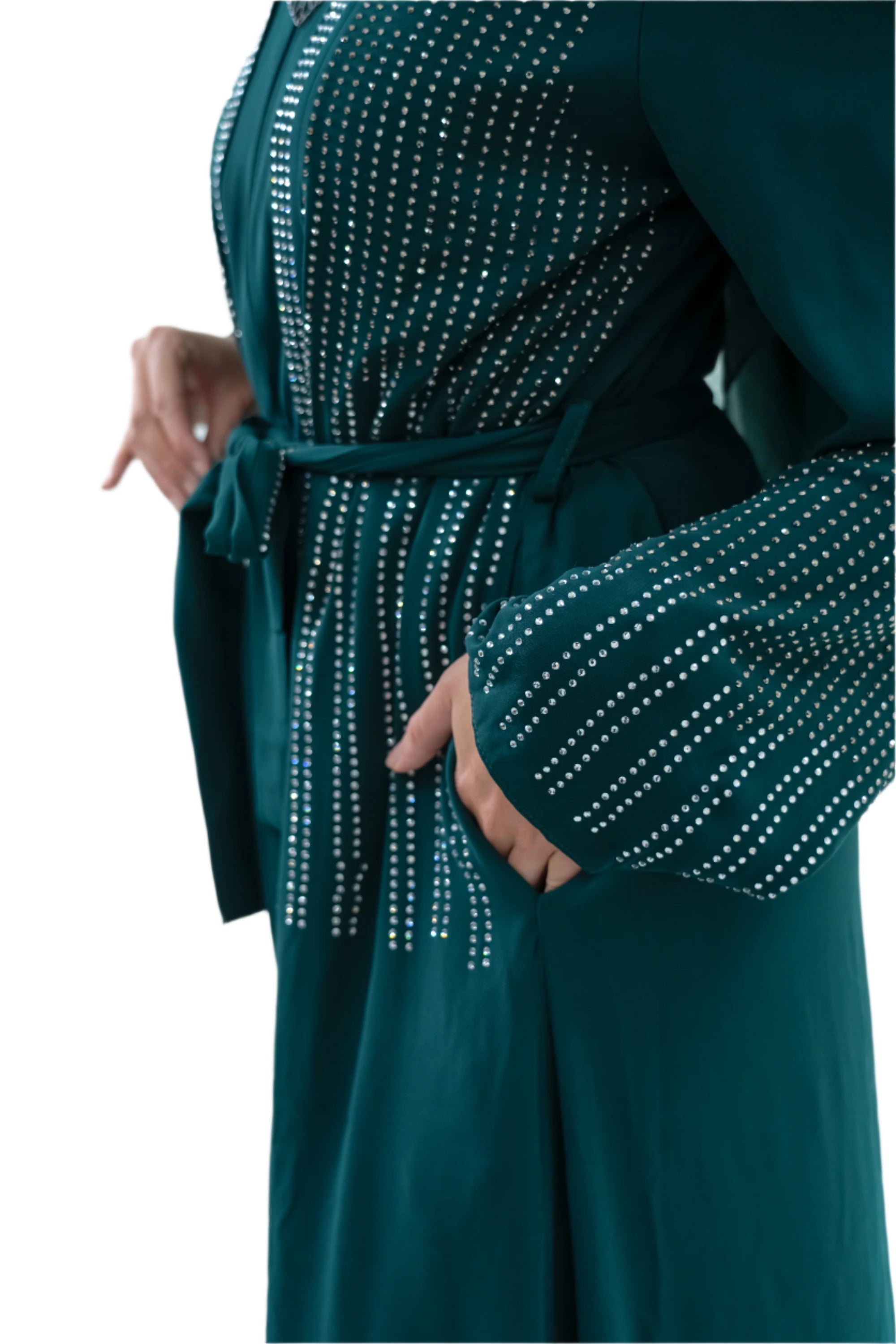 Pink Diamond Detail Abaya
