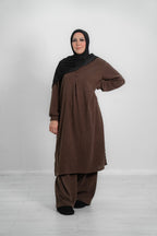Women’s Long Ribbed Cotton Co-Ord