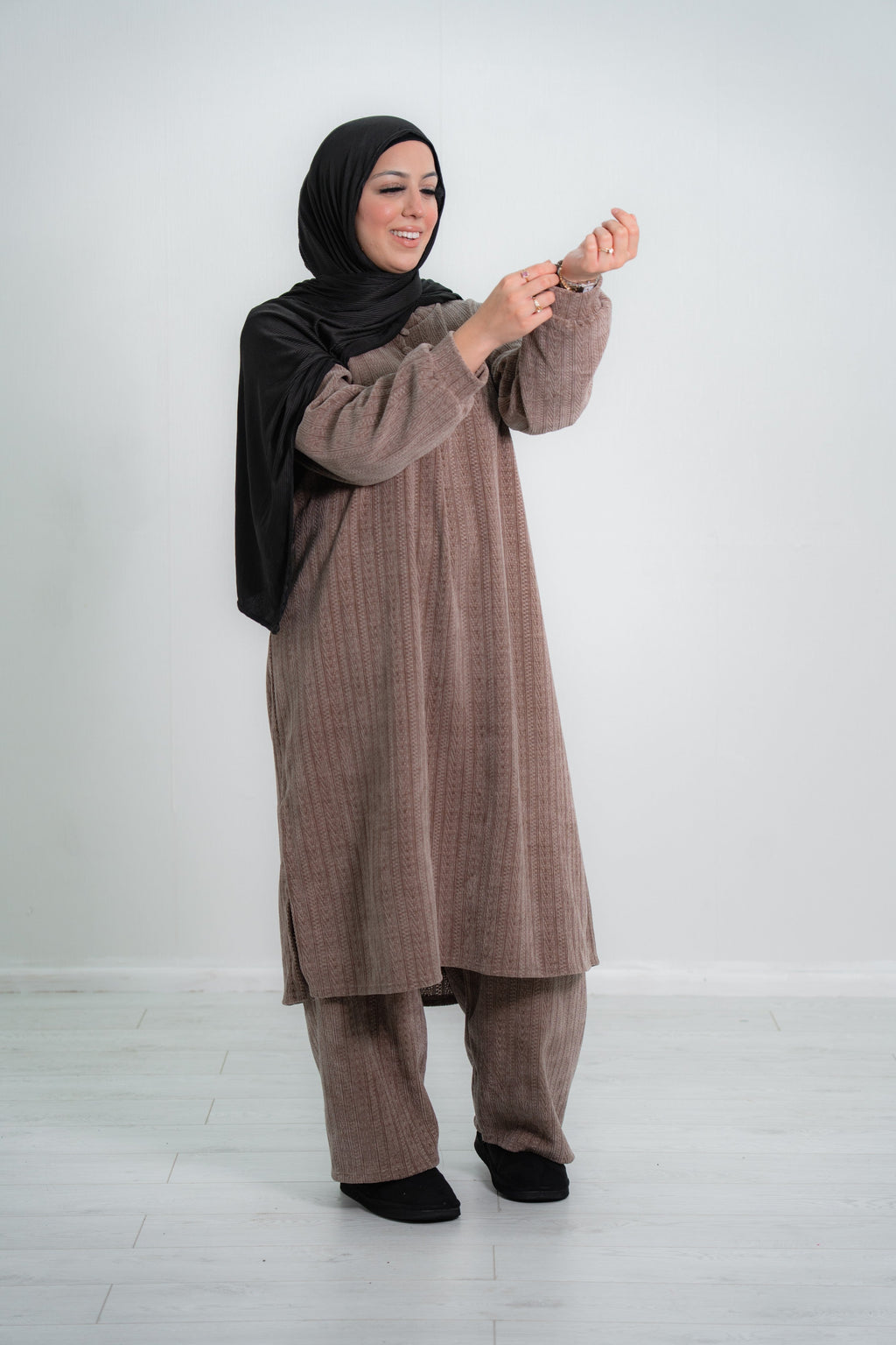 Women’s Long Chenille Wool Co-Ord