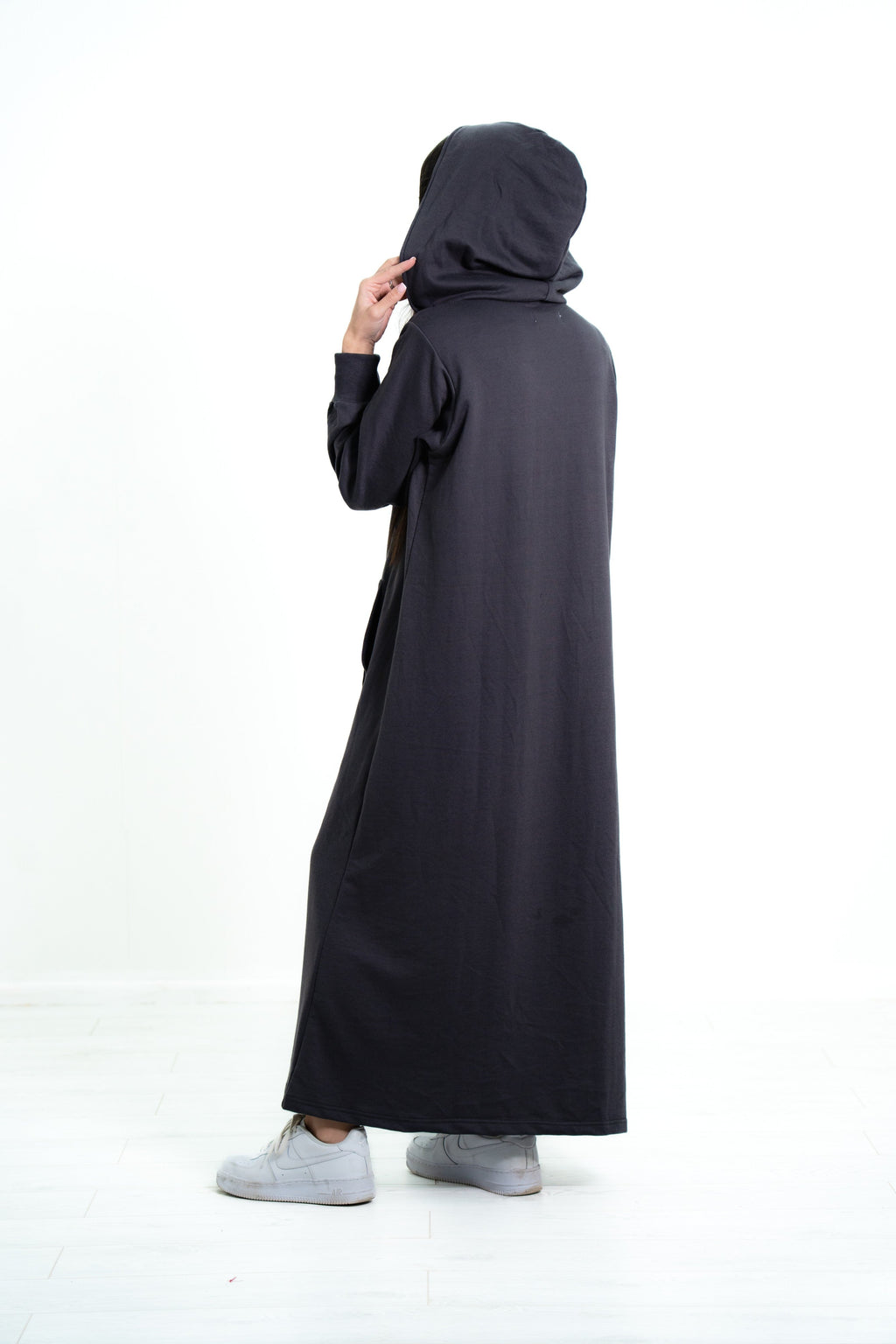 Women’s Zip Front Hooded Abaya