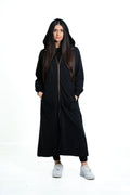 Women’s Zip Front Hooded Abaya