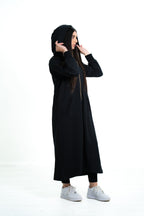 Women’s Zip Front Hooded Abaya