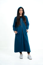 Women’s Zip Front Hooded Abaya