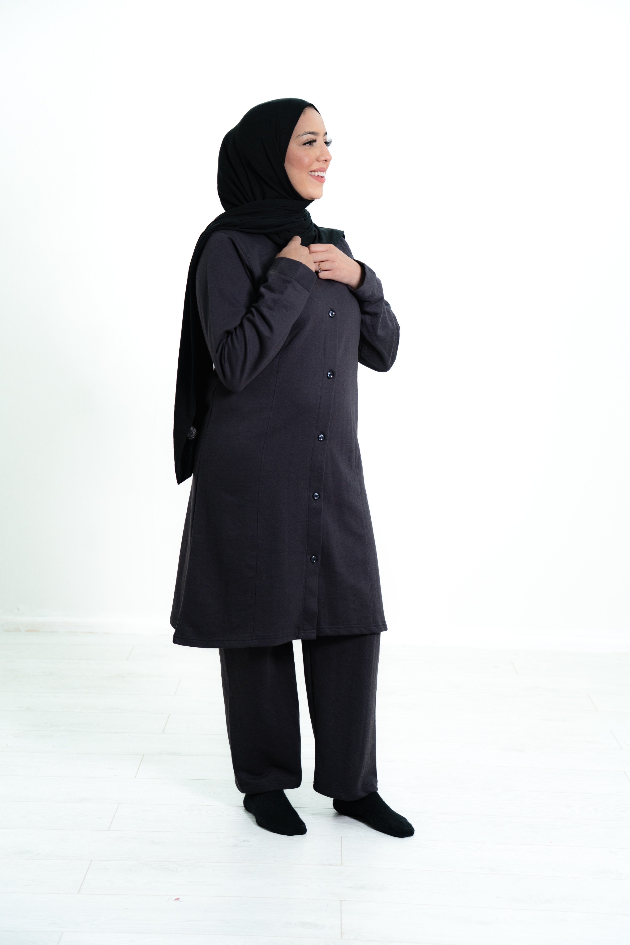 Women’s Button Long Co-Ord Set