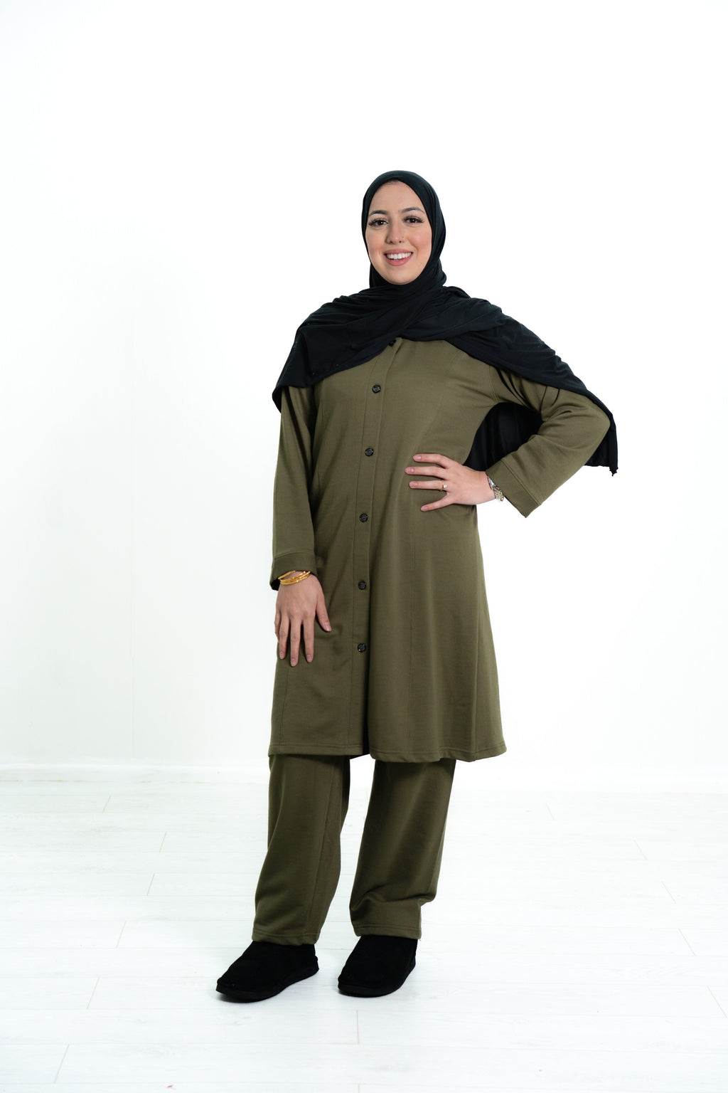 Women’s Button Long Co-Ord Set