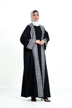 Women’s 2 Piece Abaya with embroidery border