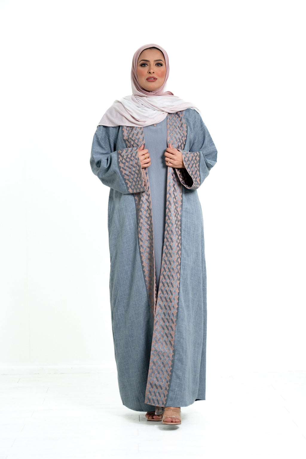 Women’s 2 Piece Abaya with embroidery border