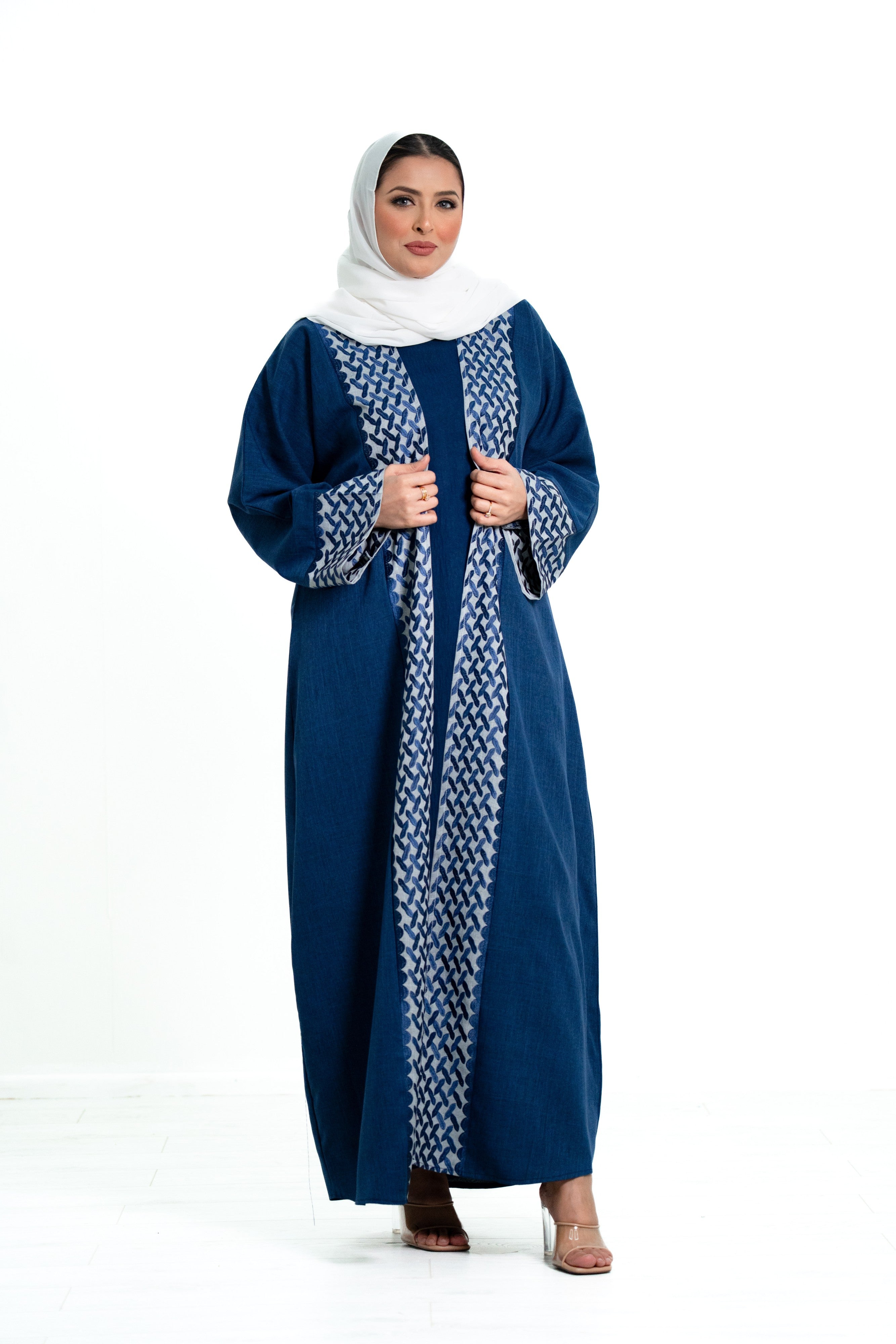 Women’s 2 Piece Abaya with embroidery border