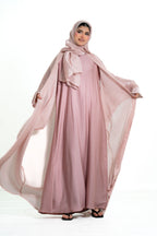 Women’s 2 Piece Chiffon Flowy Abaya