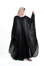Women’s 2 Piece Chiffon Flowy Abaya with pearl details