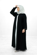 Maroon Silk 2 Piece Abaya