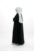 Maroon Silk 2 Piece Abaya