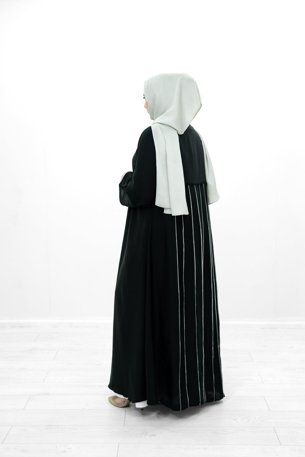 Maroon Silk 2 Piece Abaya
