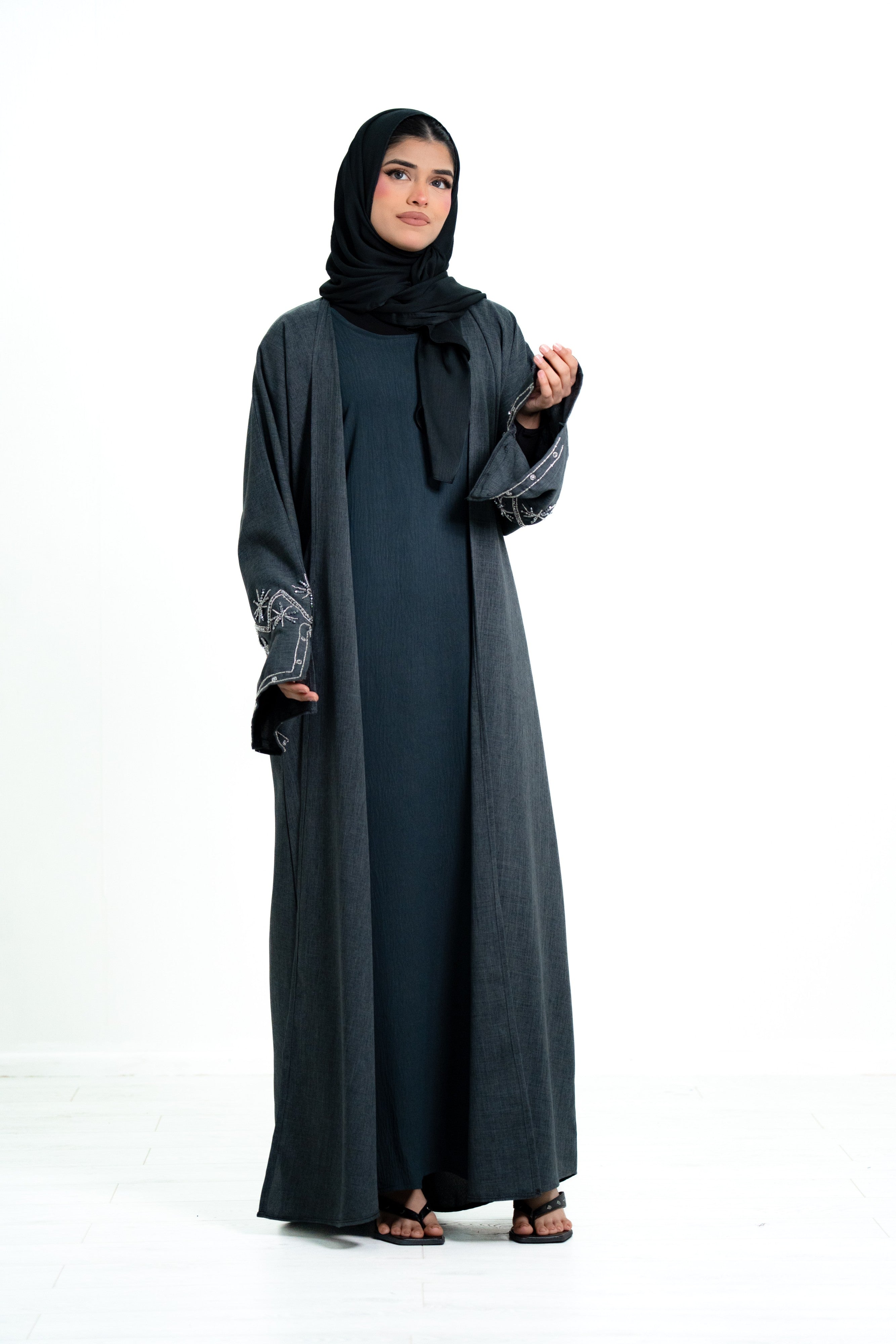 Women’s 2 Piece Open Abaya