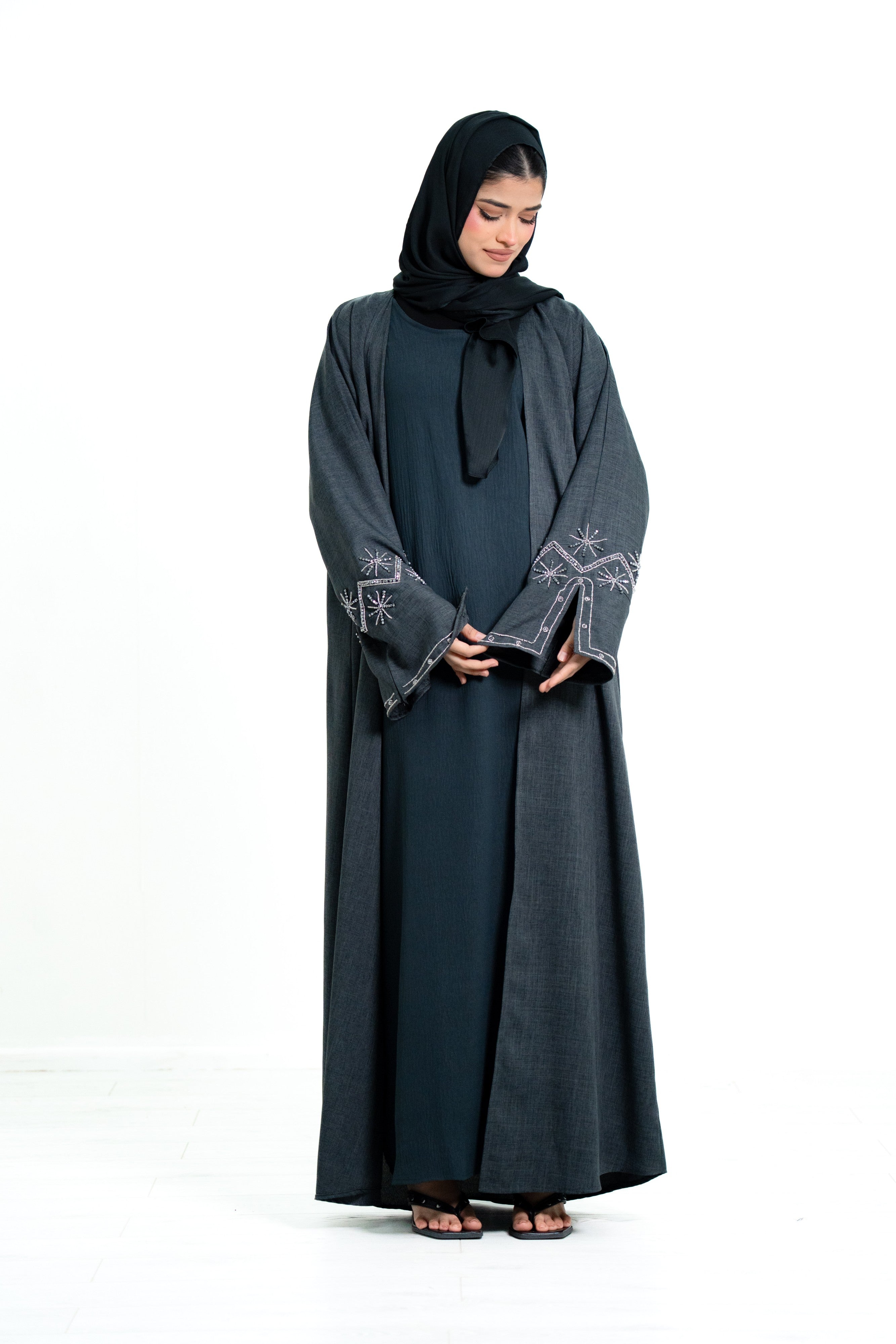 Women’s 2 Piece Open Abaya