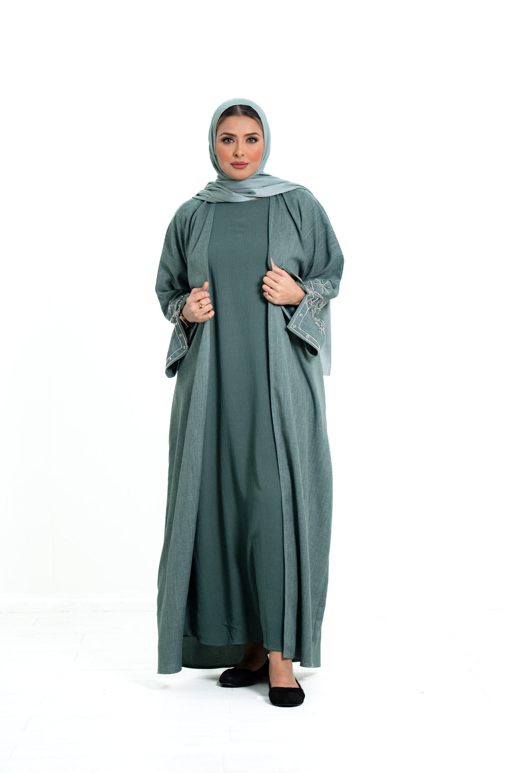 Women’s 2 Piece Open Abaya