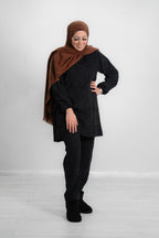 Women’s Co-Ord Set – Button-Down Top & Matching Wide-Leg Trousers