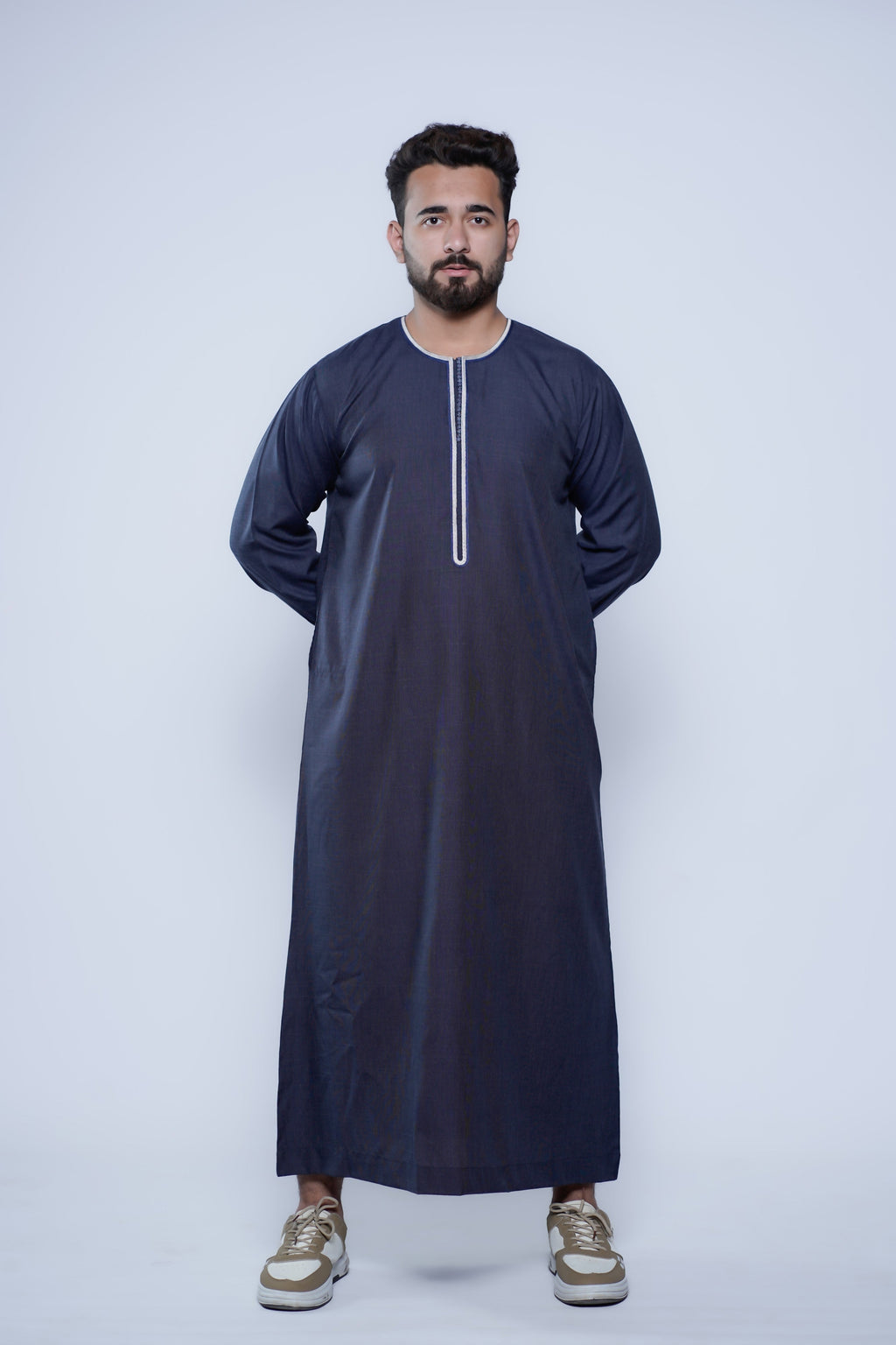 Long Sleeve Omani Embroidery Jubba