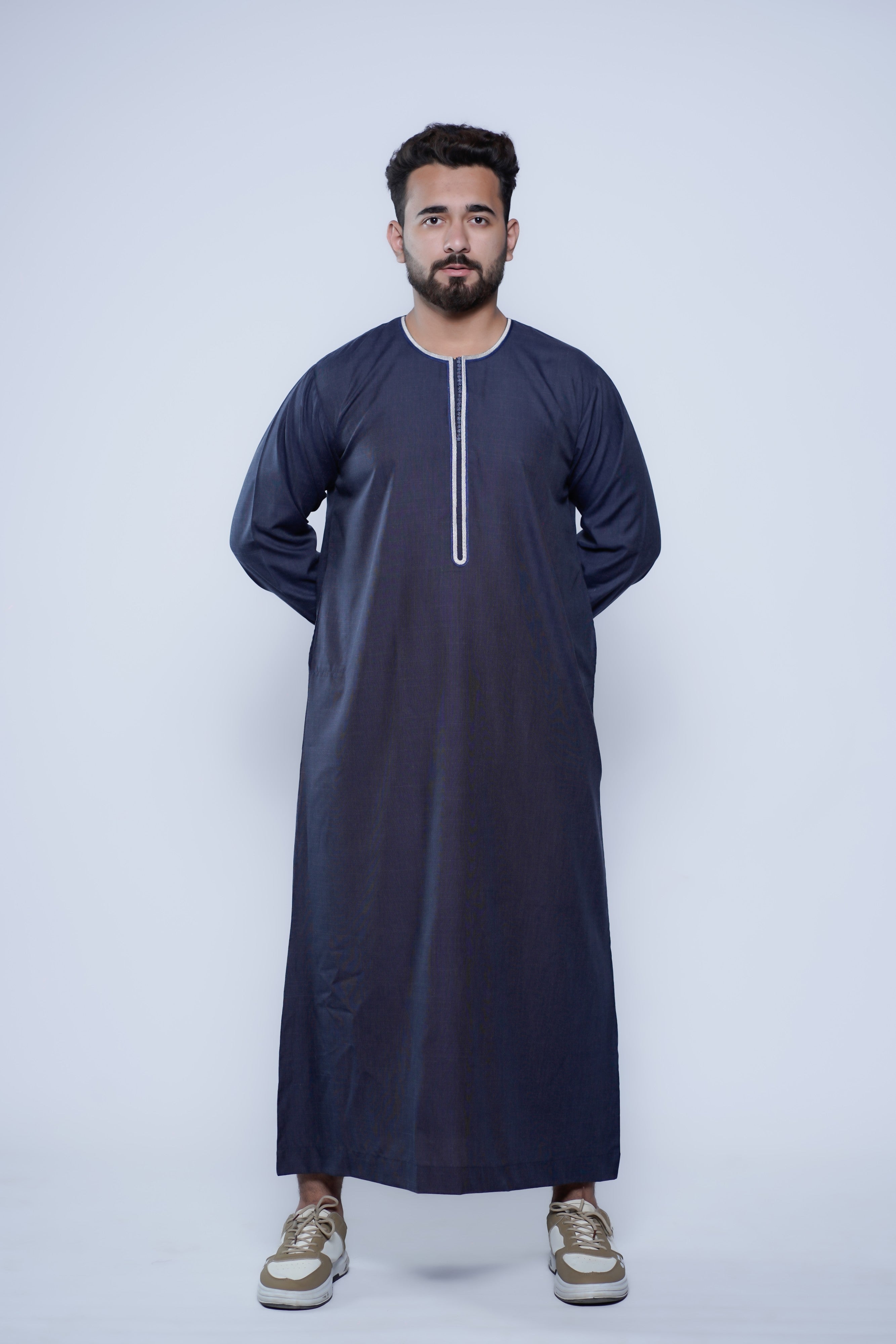 Long Sleeve Omani Embroidery Jubba
