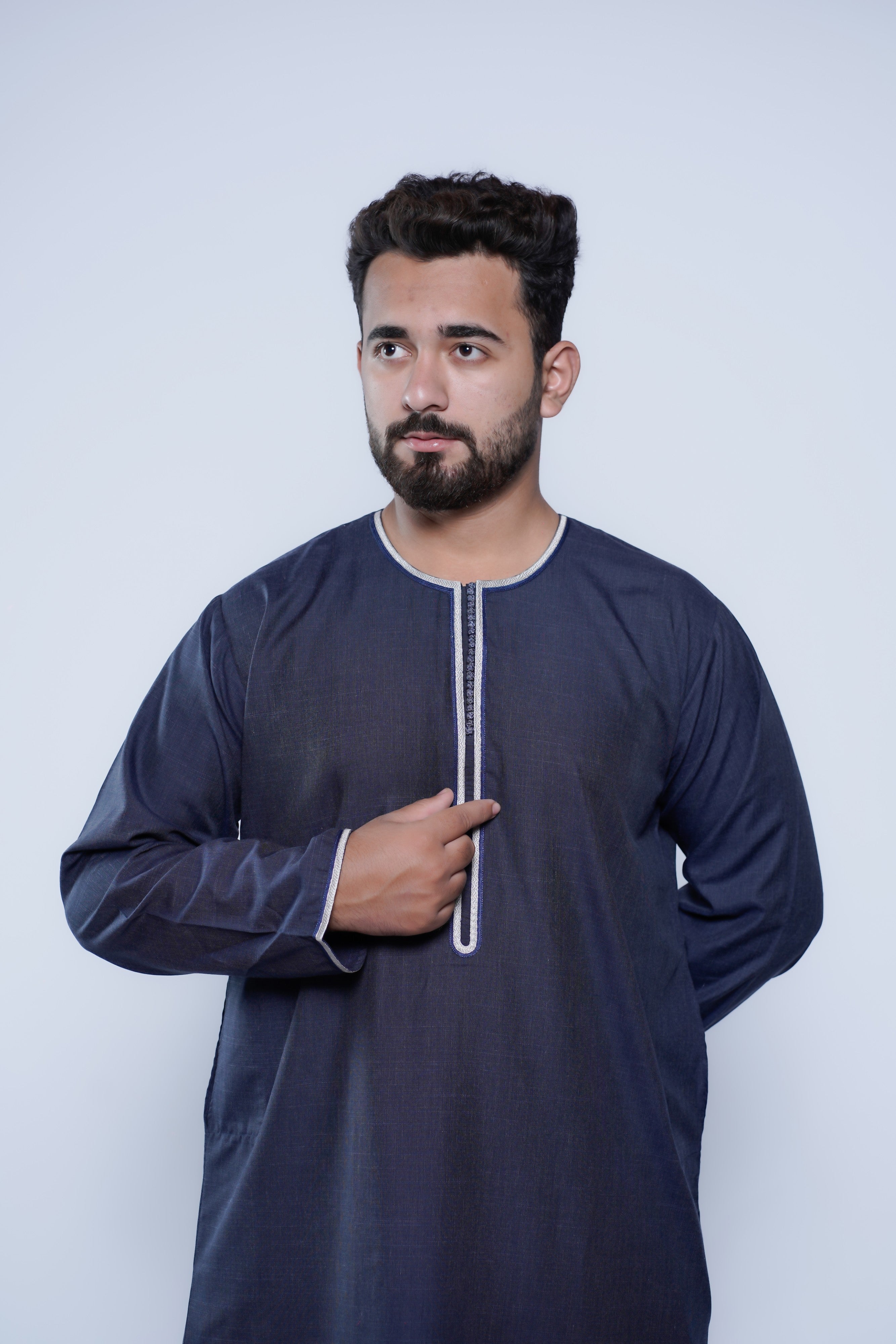 Long Sleeve Omani Embroidery Jubba