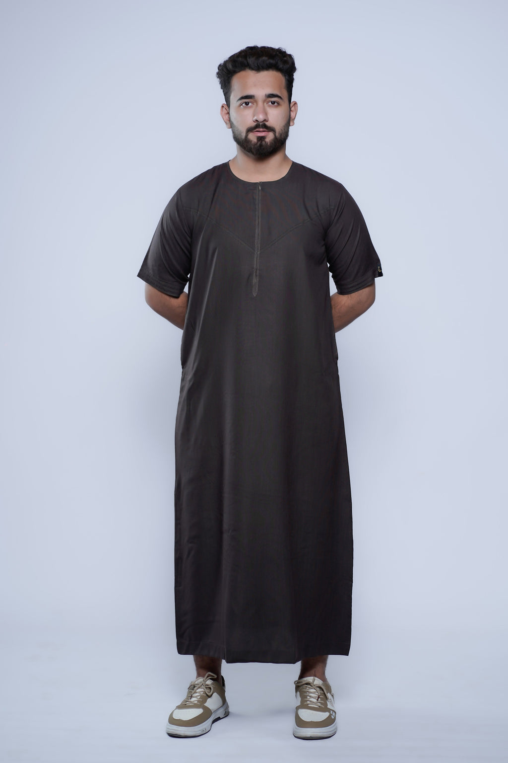 Short Sleeve Omani Jump Stitch Jubba