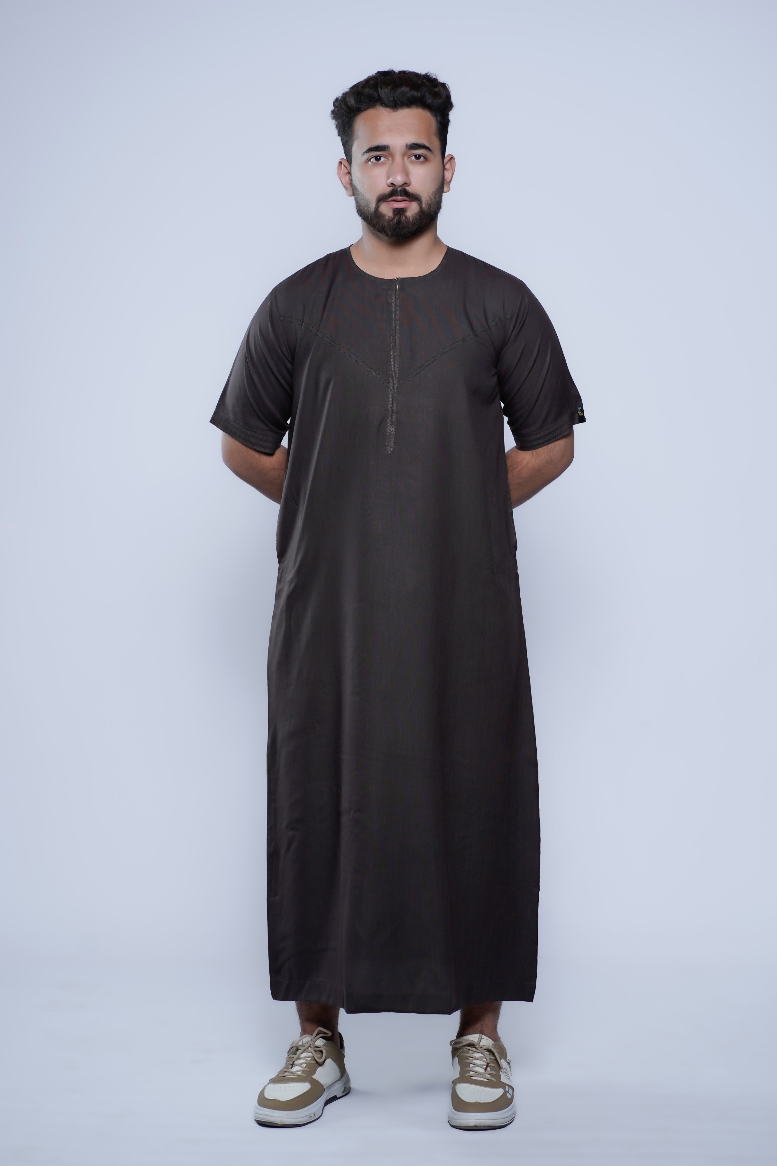 Short Sleeve Omani Jump Stitch Jubba