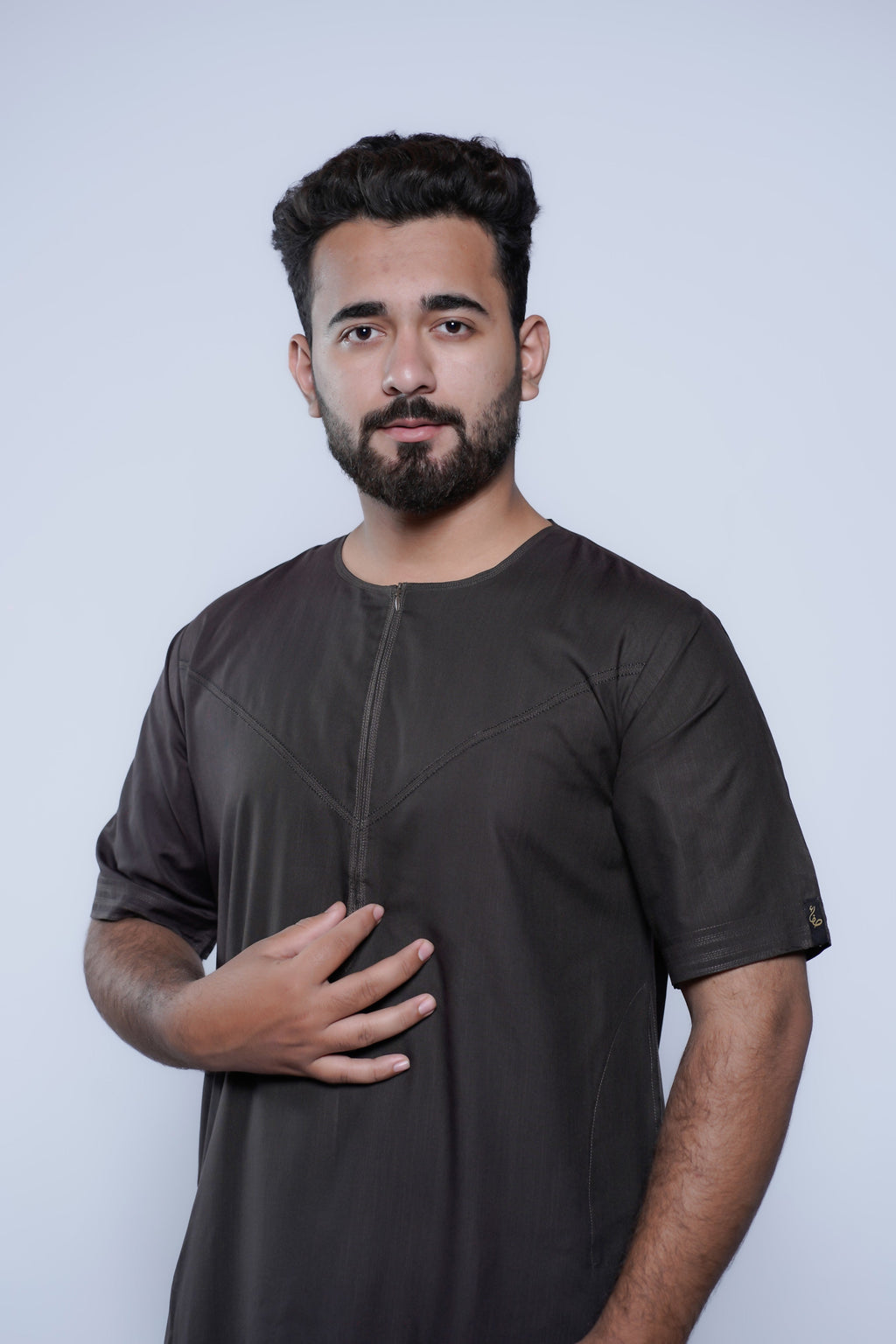 Short Sleeve Omani Jump Stitch Jubba