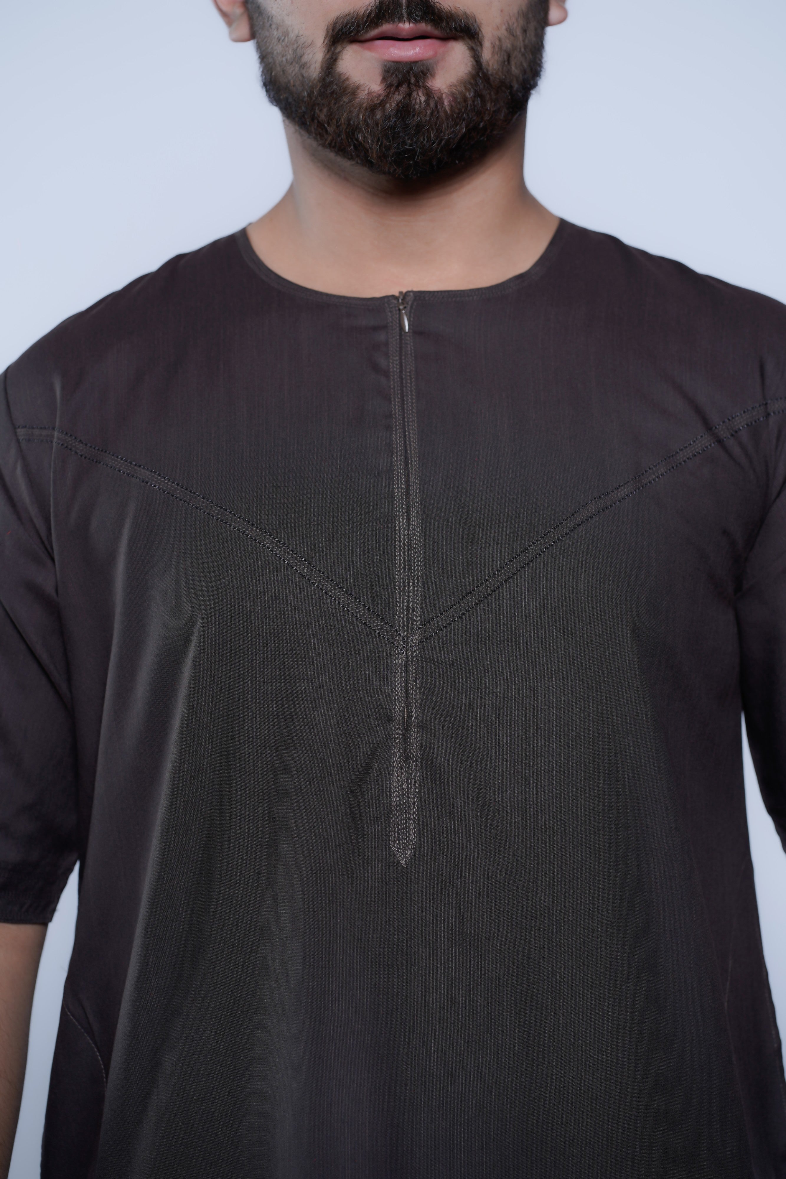Short Sleeve Omani Jump Stitch Jubba