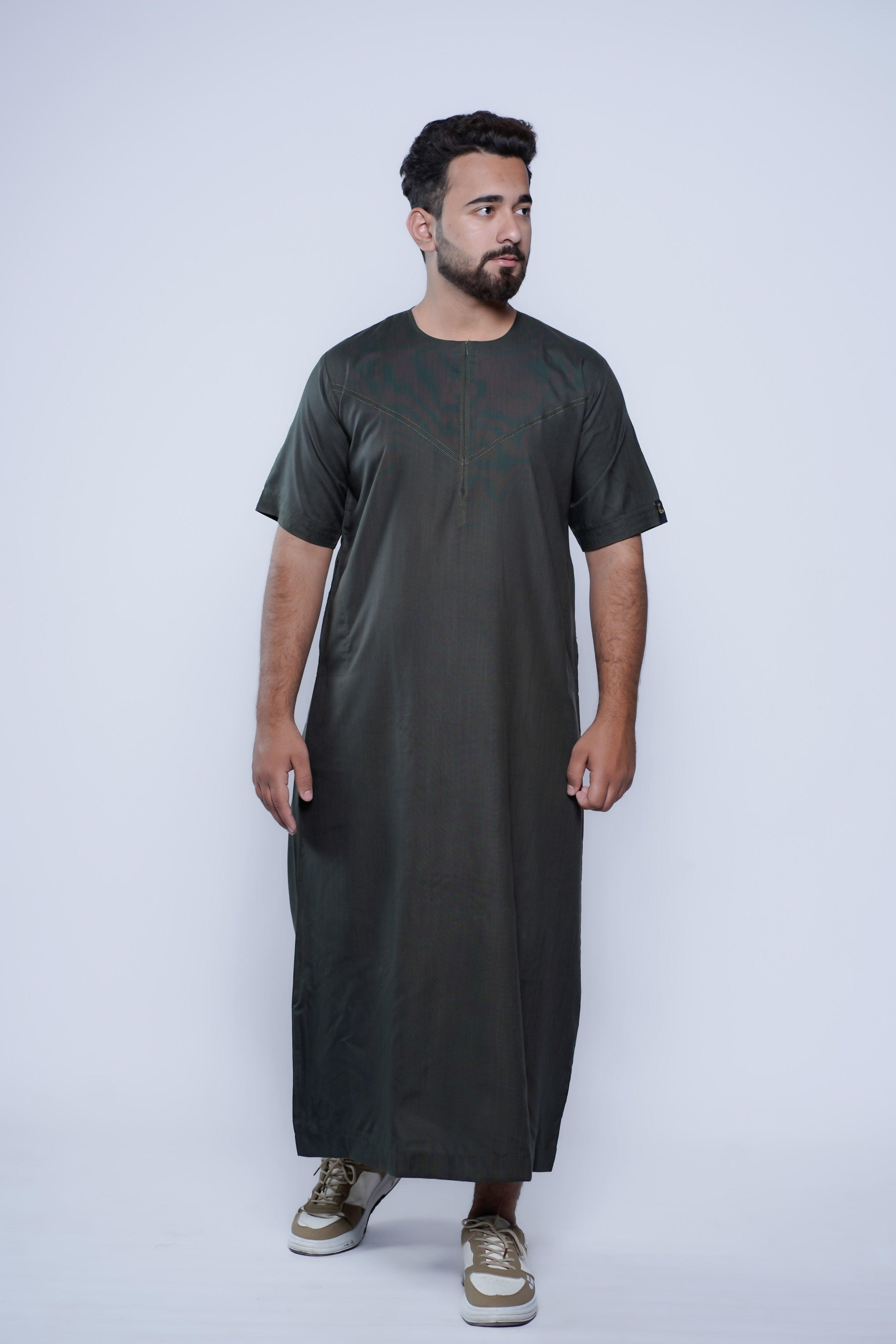 Short Sleeve Omani Jump Stitch Jubba