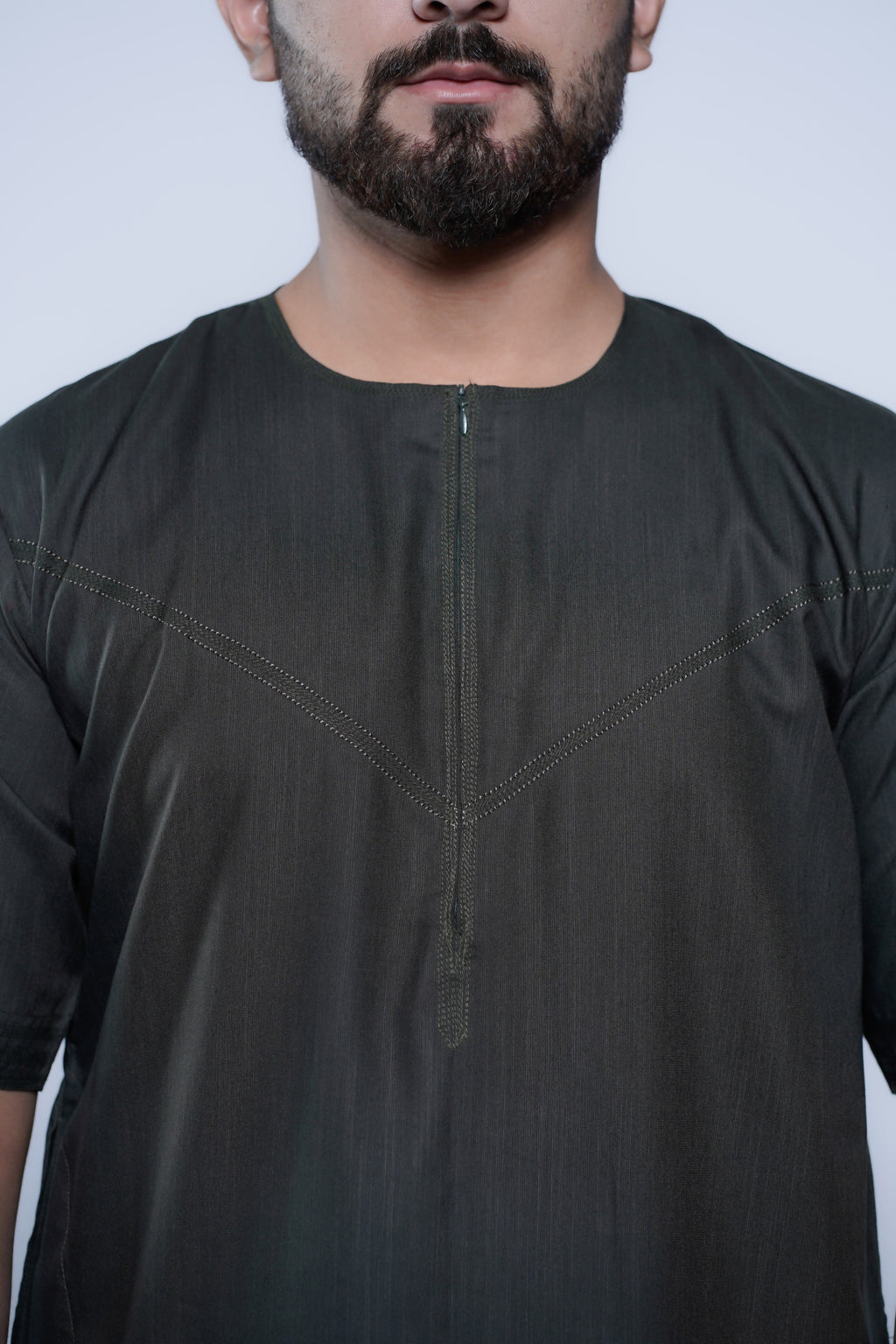 Short Sleeve Omani Jump Stitch Jubba