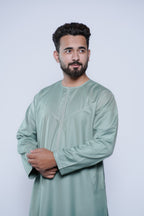 Omani Jubba with Curve Jump stitch design