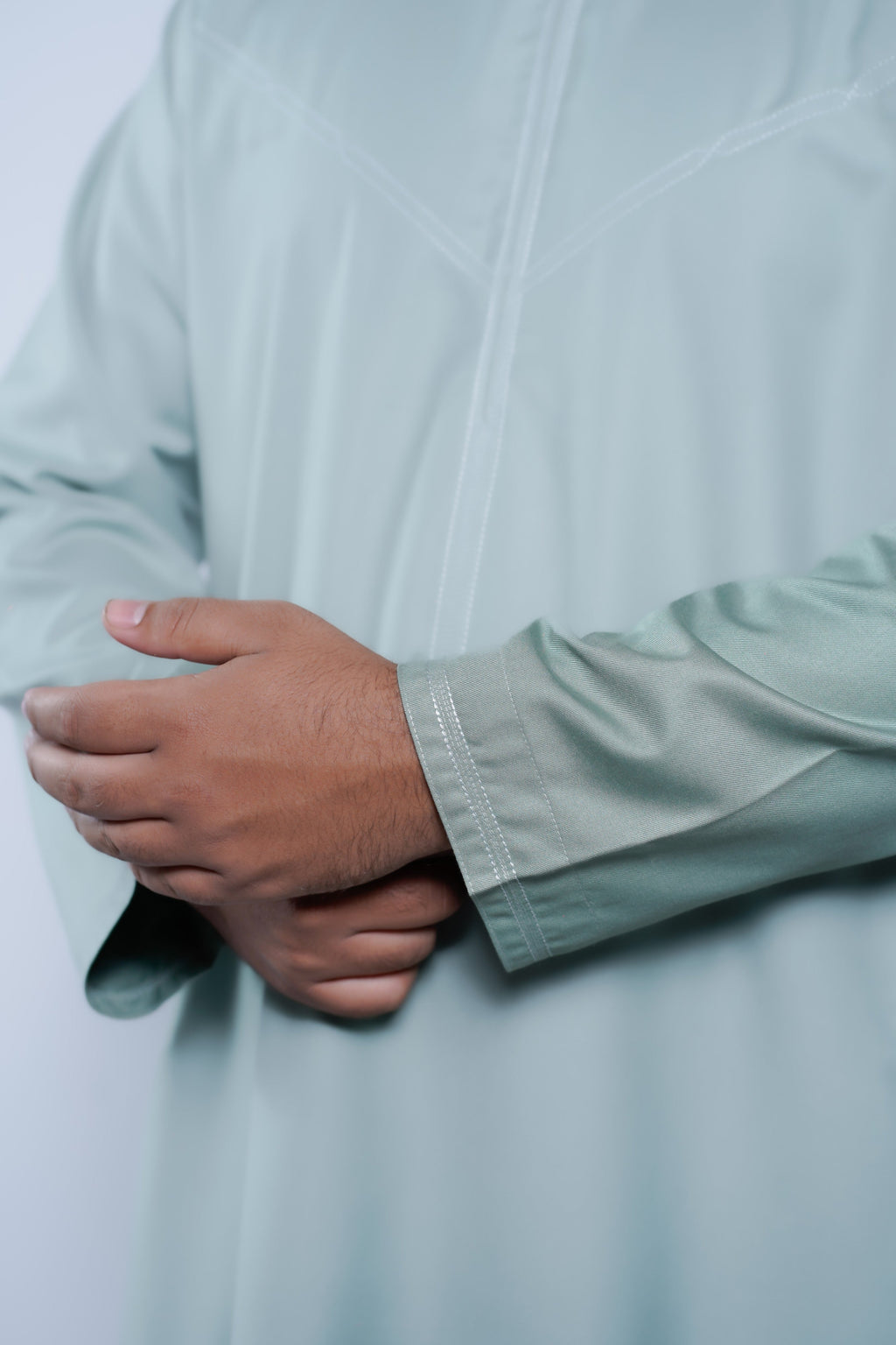 Omani Jubba with Curve Jump stitch design