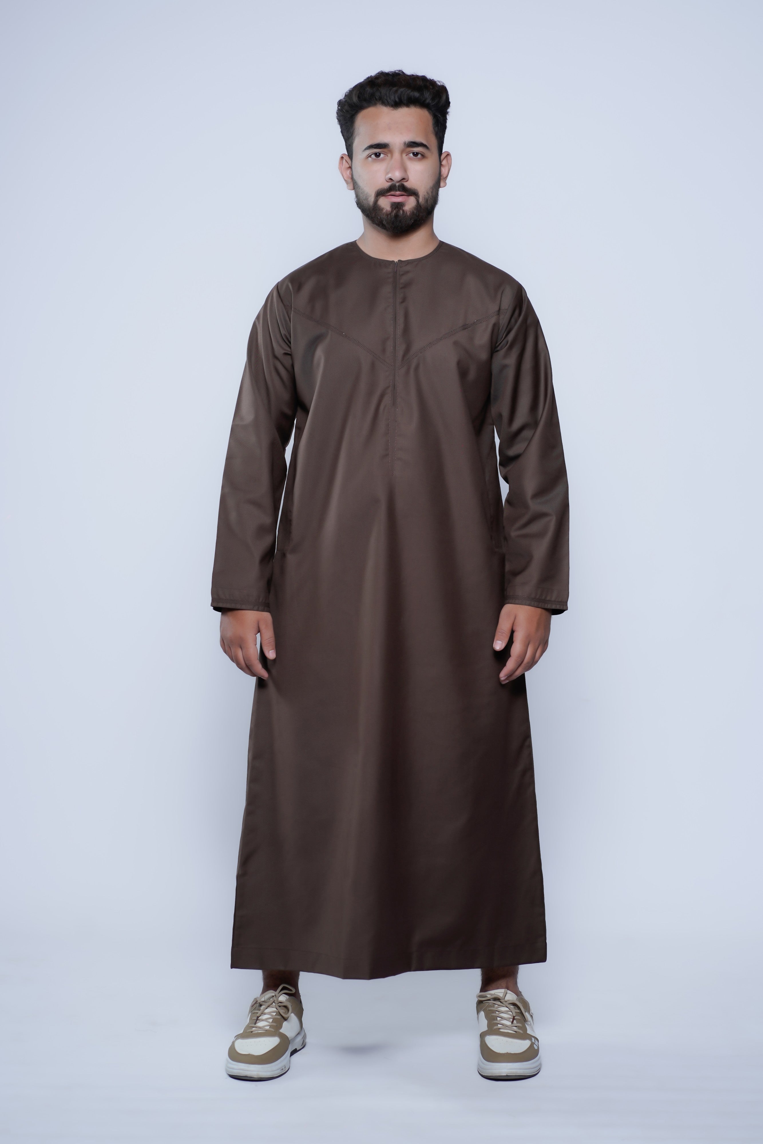 Omani Jubba with Curve Jump stitch design