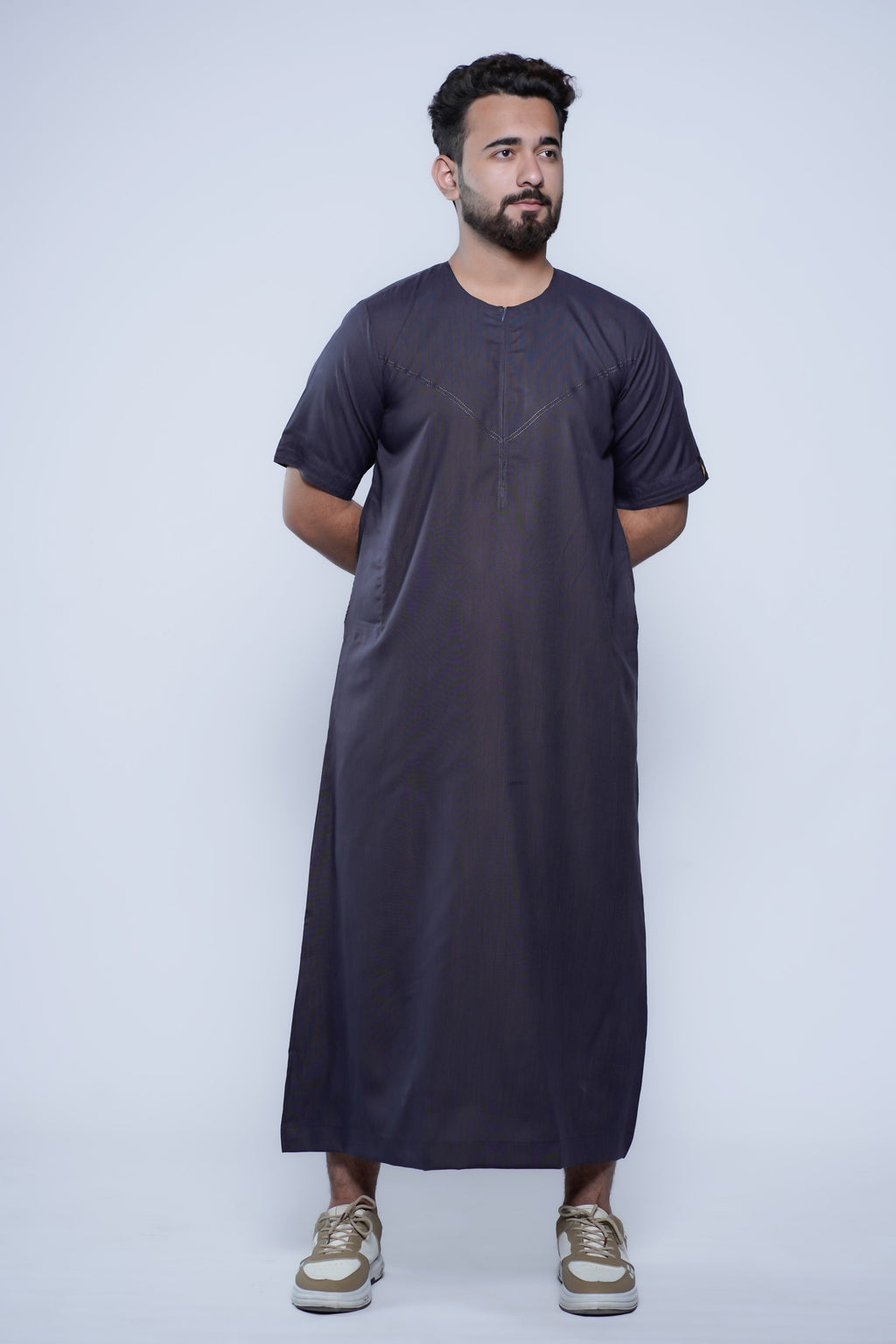 Short Sleeve Omani Jump Stitch Jubba