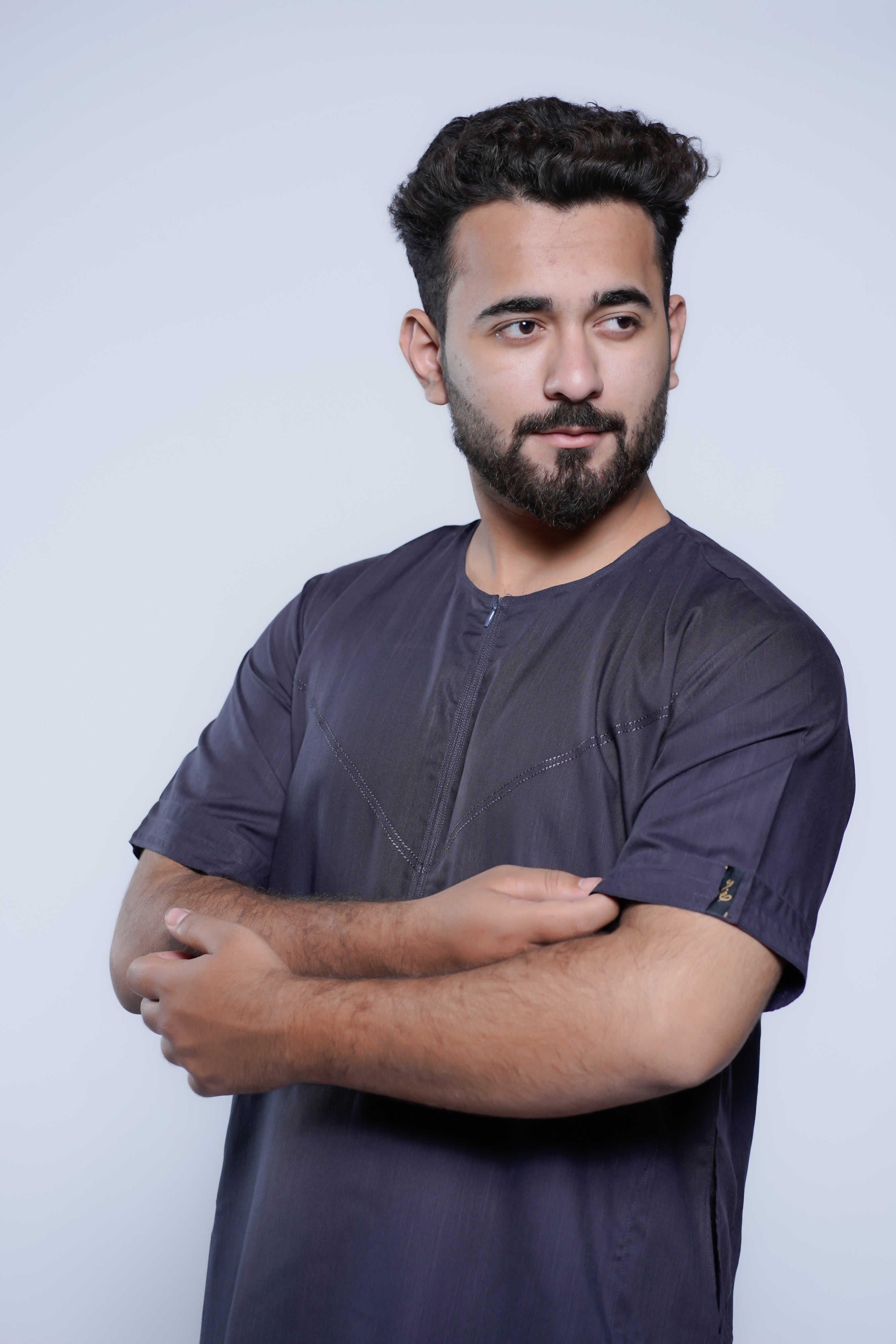 Short Sleeve Omani Jump Stitch Jubba