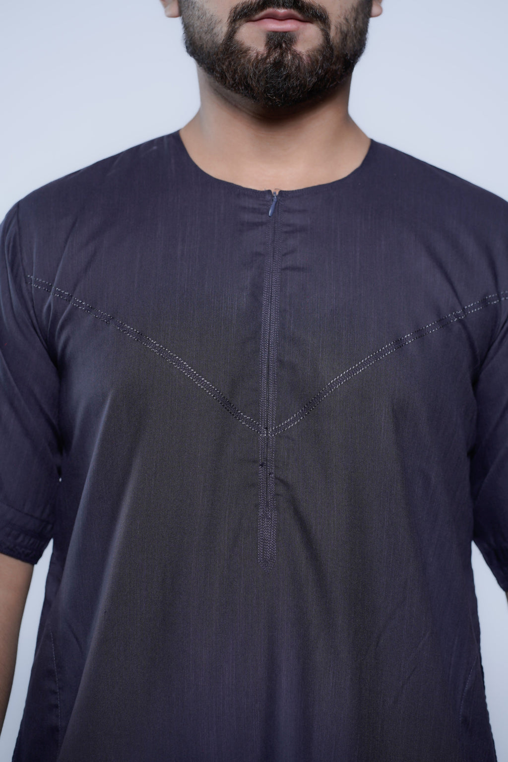Short Sleeve Omani Jump Stitch Jubba