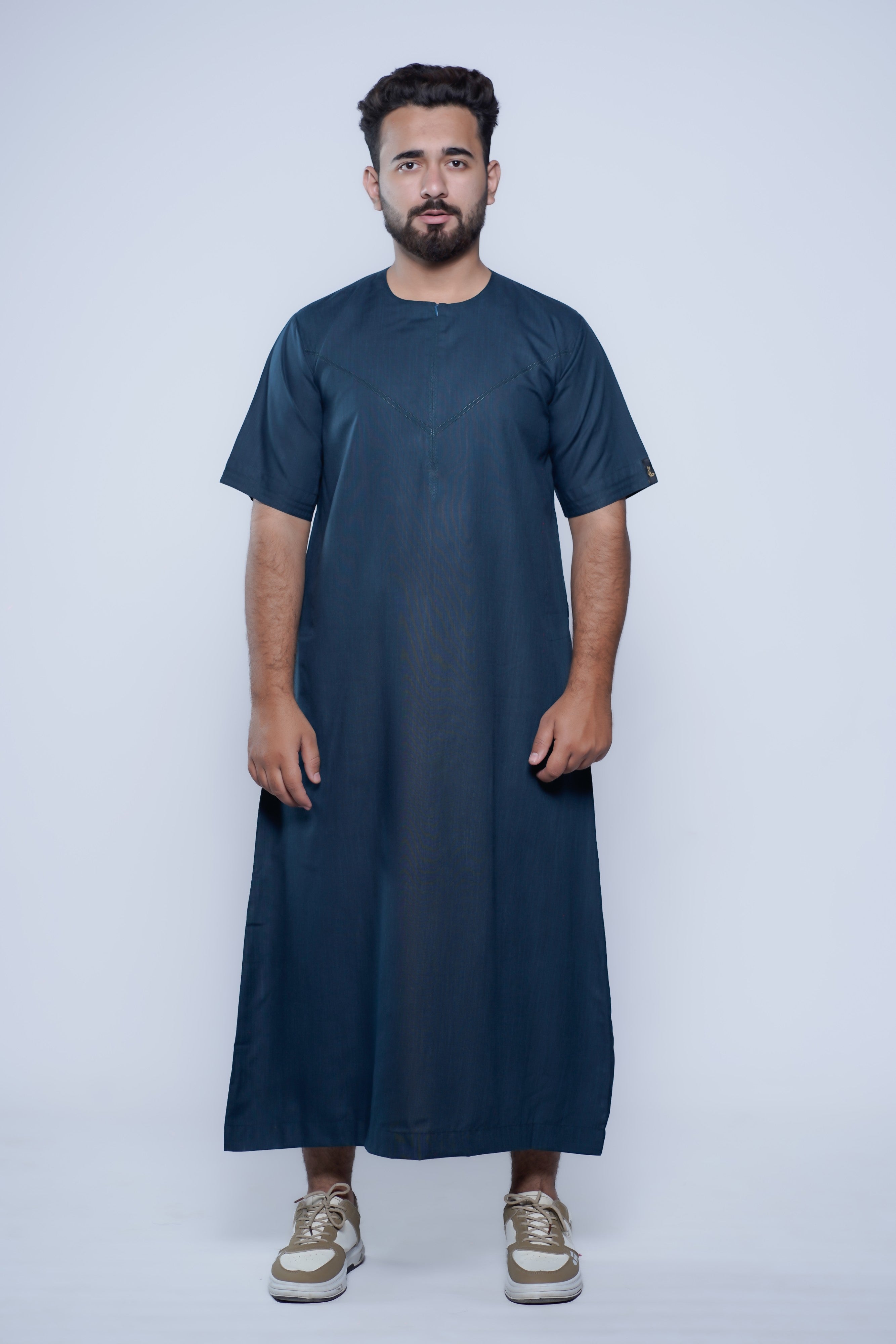 Short Sleeve Omani Jump Stitch Jubba