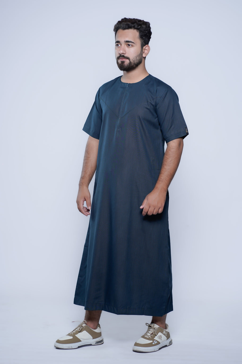 Short Sleeve Omani Jump Stitch Jubba