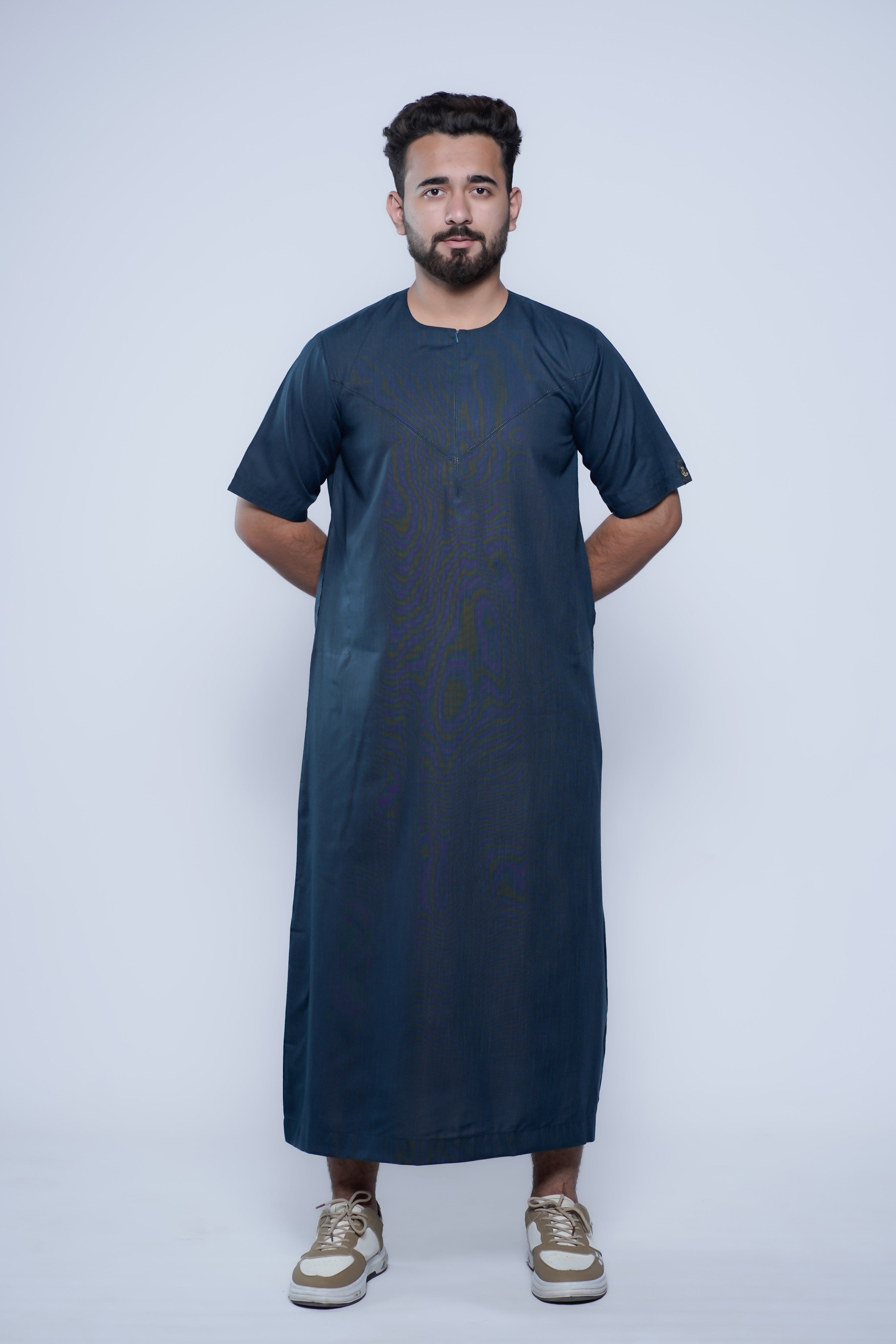 Short Sleeve Omani Jump Stitch Jubba